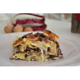 ZELFGEMAAKTE LASAGNA TREVISANA